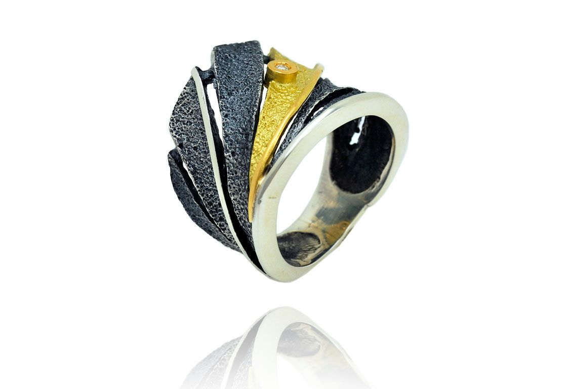 ANILLO FENIX ORO